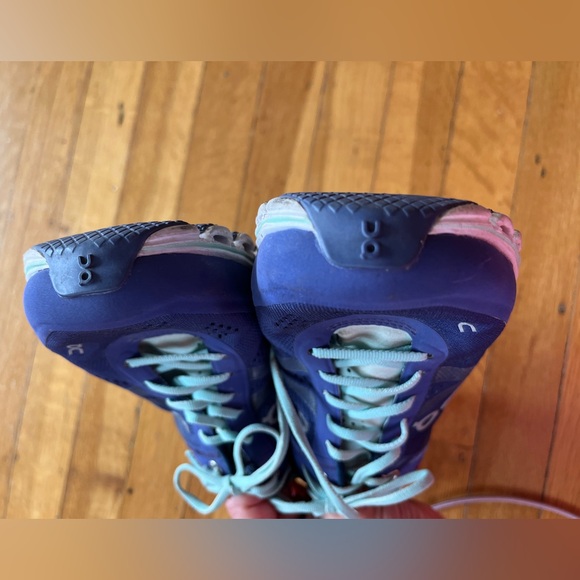 On Running WOMEN'S cloudflow dawn/jade purple blue mint sneakers shoes 6.5 37.5 - Picture 6 of 8